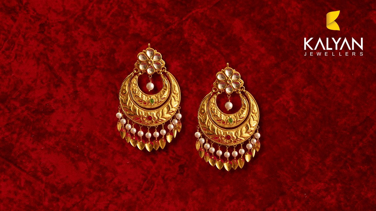 Gold earrings | Earrings for women in gold | New designs of earrings