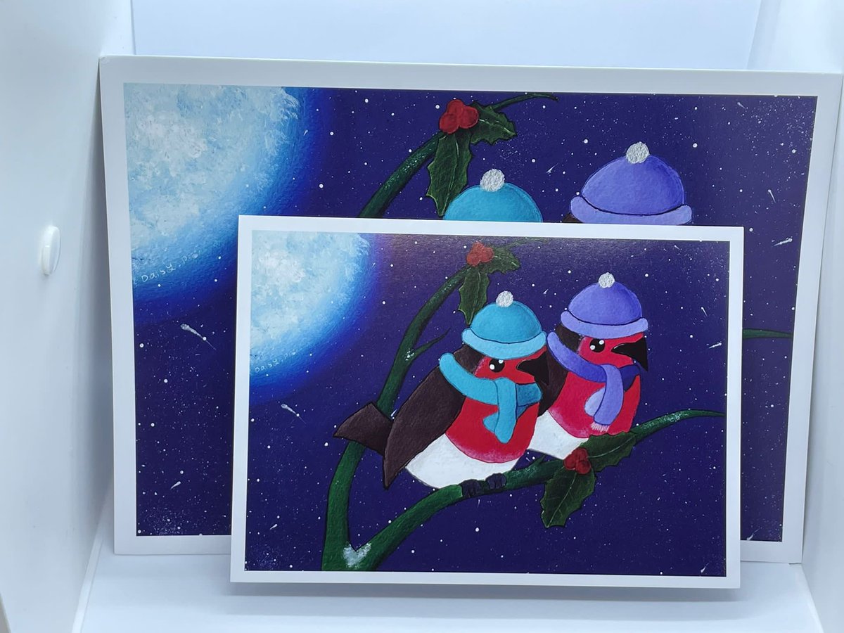 DaisyPalmerTrus's tweet photo. Daisy’s 2021 Christmas Card is now ready to order. Please get in touch if you’d like to order some. #christmascards #christmasrobin #christmas #handpainted #ArtistOnTwitter https://t.co/absYTQPhpW