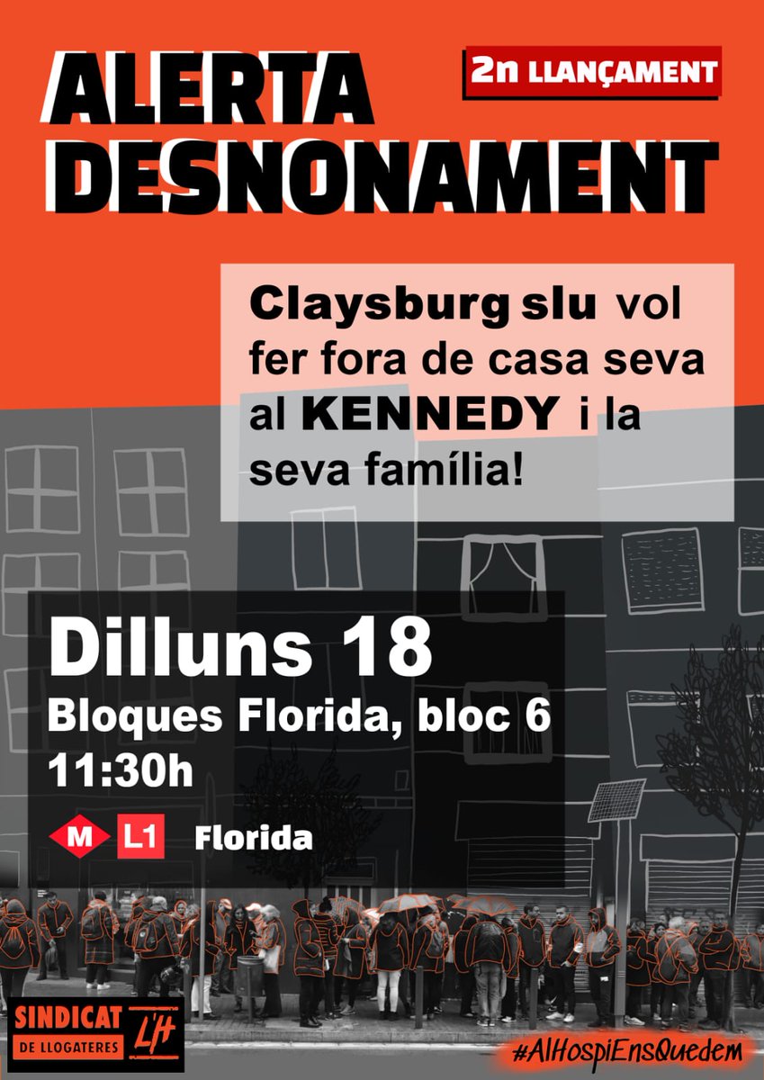 sindicatLH's tweet photo. Demà al matí tenim dos nous desnonaments programats a la nostra ciutat, amb la presència de dos i tres menors respectivament dins les dues llars amenaçades.
Impedim aquesta vergonya i lluitem per les nostres veïnes!!
El vostre suport és més important que mai!! https://t.co/pz7p1Zo52M