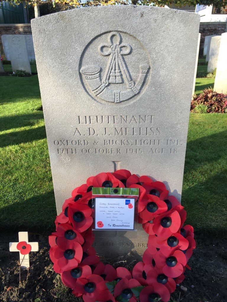 Remembering my Great Uncle, 2Lt ADJ Melliss, killed on this day in 1915 at Railway Wood, Ypres. He was serving with the Ox And Bucks Light Infantry and was aged 18. #WW1 <a href="/CWGC/">Commonwealth War Graves</a> <a href="/FlandersWW1/">Flanders Fields</a> <a href="/5OBLI/">Ox & Bucks LI 5th Bn</a> <a href="/ww1cemeteries/">WW1cemeteries.com</a> <a href="/WW1photos_org/">ww1photos .org</a>