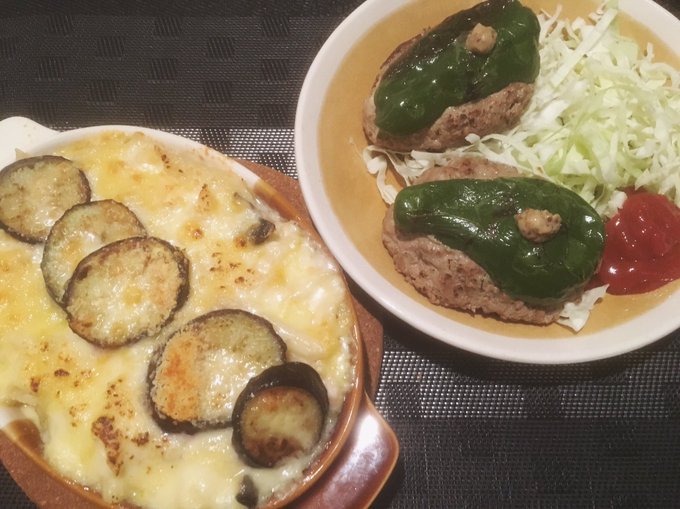 ピーマンの肉詰めのtwitterイラスト検索結果