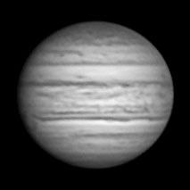Júpiter, 29 de septiembre.
Cámara ZWO asi 120 MM mono.
Telescopio  mak 180.
Paco Aguado. Íllora (Granada).