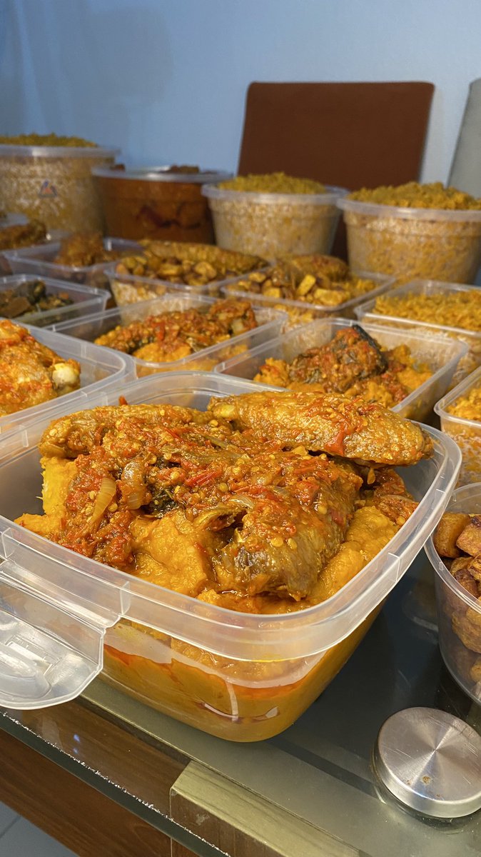 Morenike_me's tweet photo. Happy Sunday guyssss, let @_MummyMo usher you into the new week with yummy meals. 

We have yam and egg sauce, Jollof rice and asaro(yam pottage) for tomorrow. Want a pack or 50? We dey for you. Kindly send a dm to @_MummyMo to place your orders. 📌: Lagos

Please RT 🙏🏾 https://t.co/U0Fz96pjWI