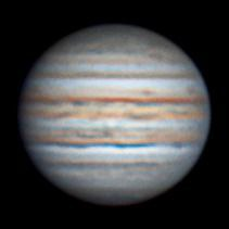 Júpiter, 29 de septiembre.
Cámara ZWO asi 183 MC color.
Telescopio  mak 180.
Paco Aguado. Íllora (Granada)