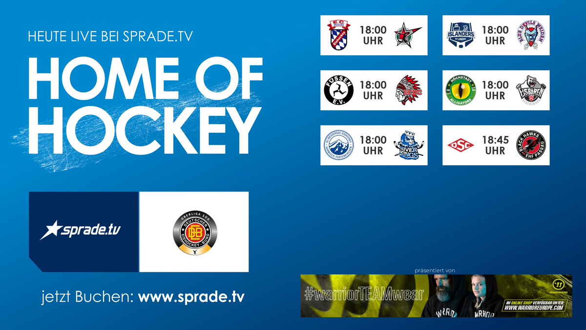 SpradeTV's tweet image. Heute gibt es wieder alle Spiele der Deutscher Eishockey-Bund Oberliga-Süd LIVE bei uns.