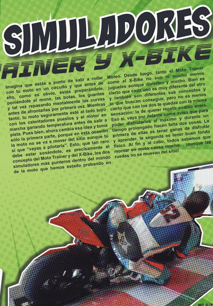 Especial Simuladores de Moto en la revista Moteo con el Simulador de caballitos XBike y con el simulador de MotoGP Moto Trainer

Cuál de los dos te gustaría probar?

#mototrainer #simulador #motos #simuladordemotos #xbike #simuladorcaballitos #wheeliemachine #maquinadecaballitos