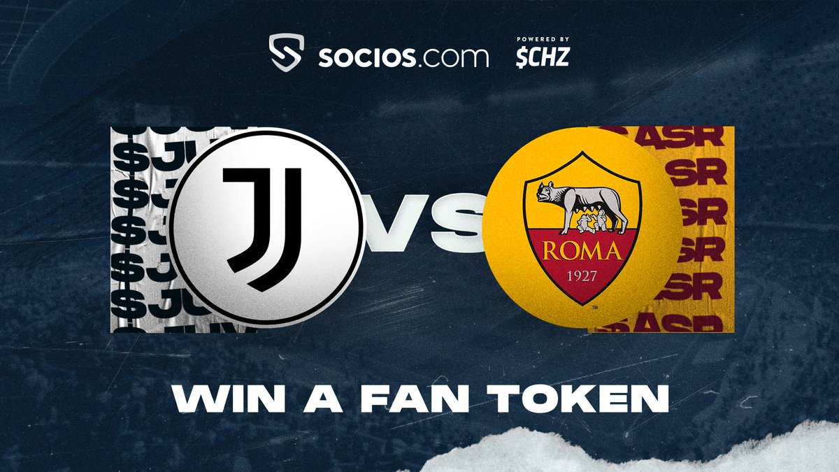 ⚪️⚫️ GIVEAWAY 🟡🔴

For every goal scored by <a href="/juventusfcen/">JuventusFC 🇬🇧🇺🇸</a> or <a href="/OfficialASRoma/">AS Roma</a> tonight, we will be giving away 1 Fan Token.

To enter:
✅ Follow
✅ Comment with $JUV or $ASR 
✅ RT

⚡️ $CHZ