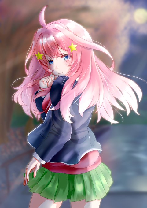 ぴかすけさんがTwitterに投稿した中野五月(五等分の花嫁)のイラスト。