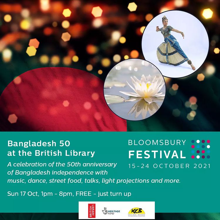 Kinetika (@kinetikapeople) on Twitter photo Today Sunday 17 Oct 1-8pm our Silk River banners are at <a href="/britishlibrary/">British Library</a> with @bloomsburyfest to celebrate Bangladesh 50!
Live stream from 4.30pm here:Â Â
youtube.com/watch?v=B9mXuC…
About Silk River: kinetika.co.uk/portfolio/silk…
Programme:Â bloomsburyfestival.org.uk/events-by-day/Â
#bloomsburyfestival Today Sunday 17 Oct 1-8pm our Silk River banners are at <a href="/britishlibrary/">British Library</a> with @bloomsburyfest to celebrate Bangladesh 50!
Live stream from 4.30pm here:Â Â
youtube.com/watch?v=B9mXuC…
About Silk River: kinetika.co.uk/portfolio/silk…
Programme:Â bloomsburyfestival.org.uk/events-by-day/Â
#bloomsburyfestival