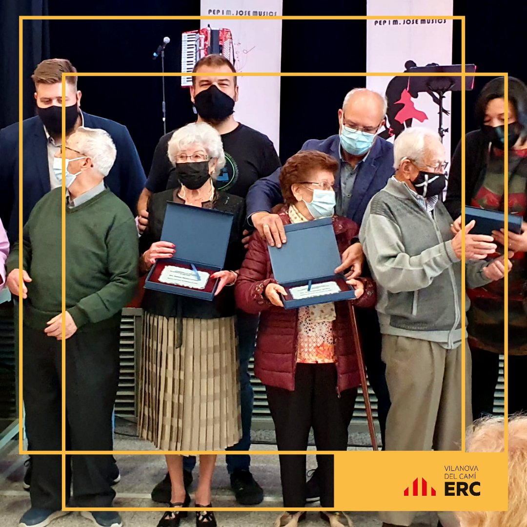 ERC_Vilanova's tweet photo. Ahir vam assistir a l'homenatge de les persones nascudes l'any 1933 i 1934. Moltes felicitats a tots els que ens han pogut acompanyar i a aquells que romanen en el nostre record! 🧡

#ercvilanovadelcamí #erc #VilanovadelCami https://t.co/lz6I9tAbqA
