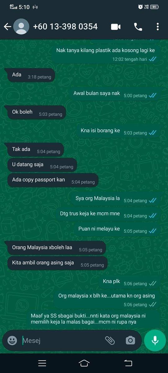 LeeSlimShady's tweet photo. Mana menteri yg kata warga kita malas nak kerja tu? https://t.co/R3HcmCxHNF
