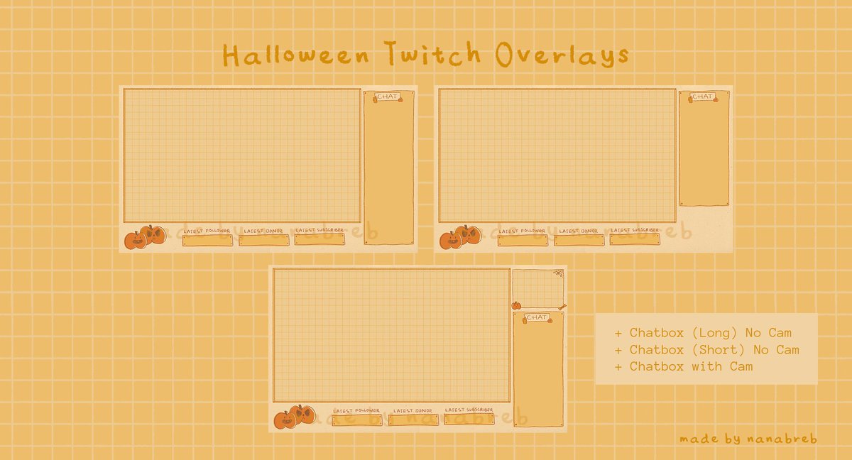 radicalnebula's tweet photo. I've been working on Halloween Themed Twitch Assets 🎃👻 If you're interested in using them, you can purchase them from my shop!😊🧡
https://t.co/n7XZ9urDFP https://t.co/XE91bVZ2QW
