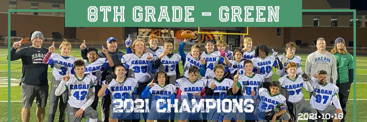EAAFootball's tweet photo. Congratulations 8th Grade Green on your Championship win against Shakopee!

Final score: 7-0 https://t.co/eG2j38foMT