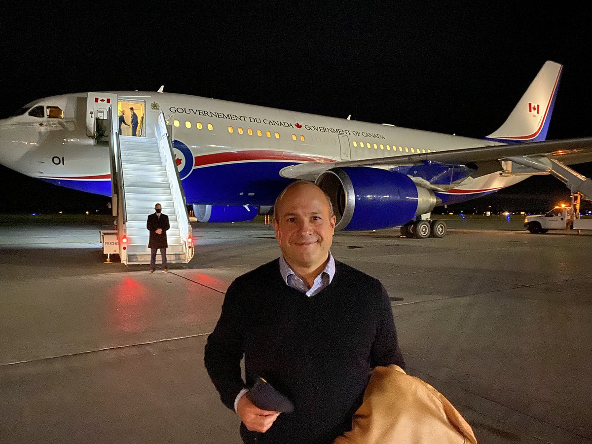 StewartRWheeler's tweet photo. All aboard! Next stop, Berlin, for Her Excellency #GGMarySimon’s first State Visit abroad. #Diplomacy @CanadaFP #Protocol https://t.co/Aw6a9NLzyI