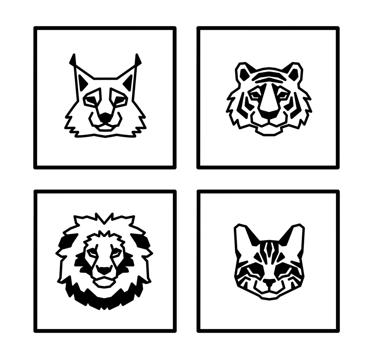 Guys do those icons I drew look like pictograms? I had to create 4 for tomorrow's class. I feel like the lynx looks the most goofy, compared to the others x) 