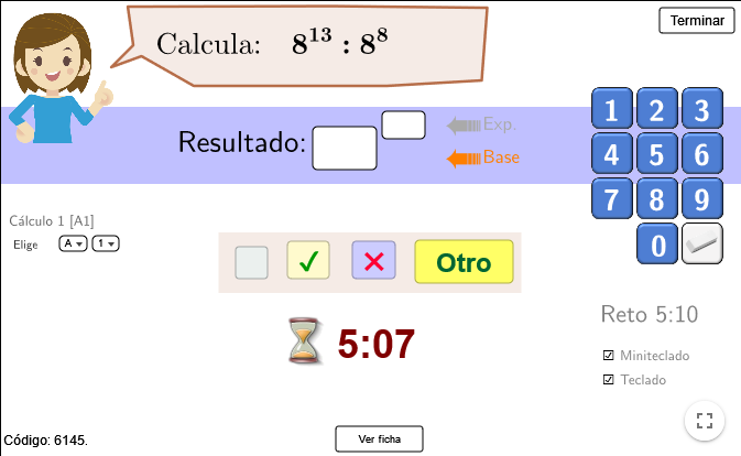 JavierCayetan19's tweet photo. Para practicar las propiedades de las potencias mediante cálculo mental, en modo juego "contrarreloj", autoevaluable y con generador de fichas imprimibles (con y sin soluciones)
¿Cuántas podrás resolver en 5 minutos?
En @geogebra 
https://t.co/3H6EkFSZZm https://t.co/wGGVrs5jQJ
