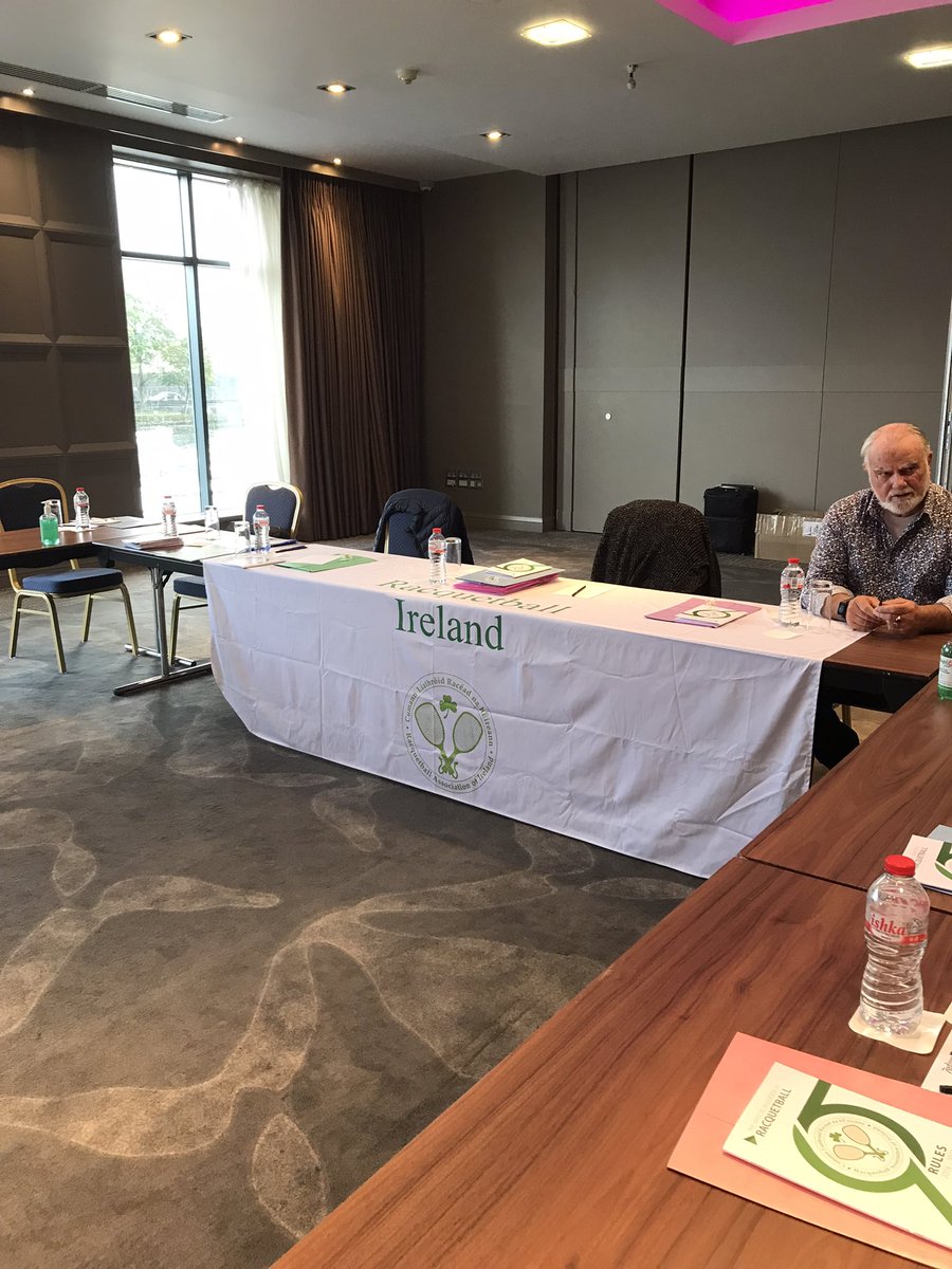 racquetballire's tweet photo. 2021 AGM about to start at Radisson Blu Hotel, Athlone.
Just waiting on you. 😄
Let’s get #BackToTheCourts https://t.co/bUNn4g8Orf