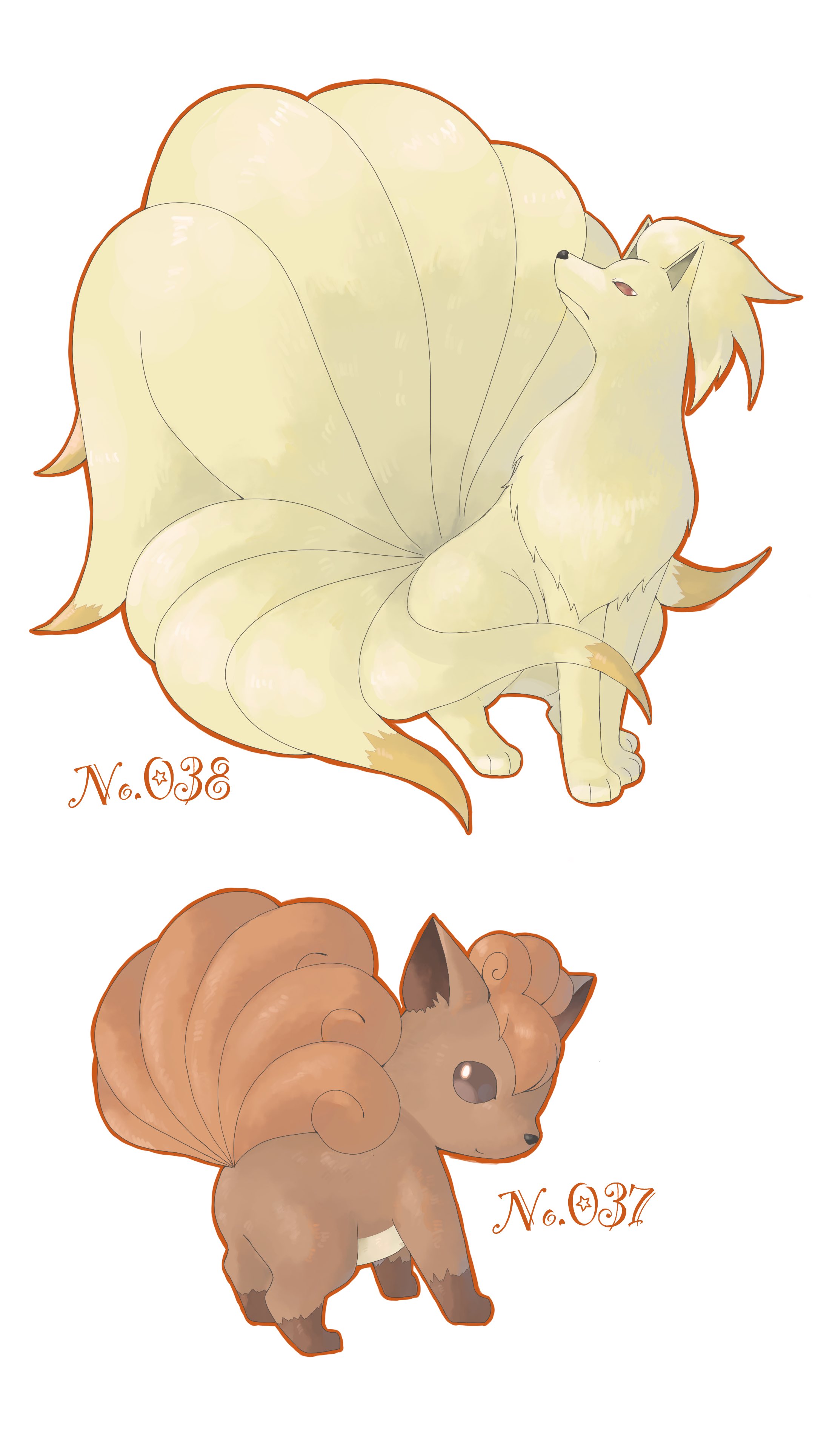 げそ １週１絵 ロコン キュウコン ポケモンイラスト T Co Prpevgiysz Twitter