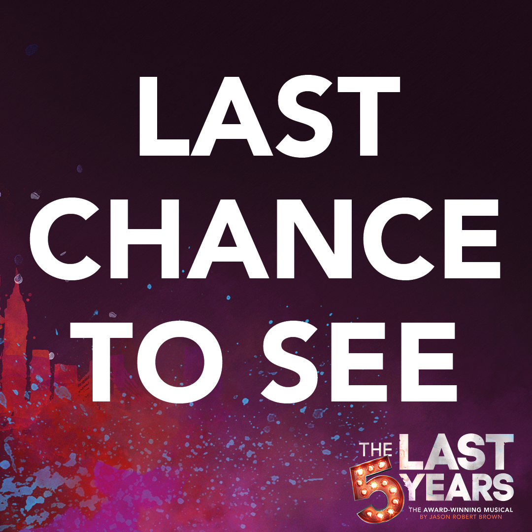 Today is our final show! 

We have felt so honoured to share #TheLast5Years with you all and bring it to the West End! ✨

Don't miss out and book now, to see us for one final time! 💜 <a href="/NimaxTheatres/">Nimax Theatres</a>