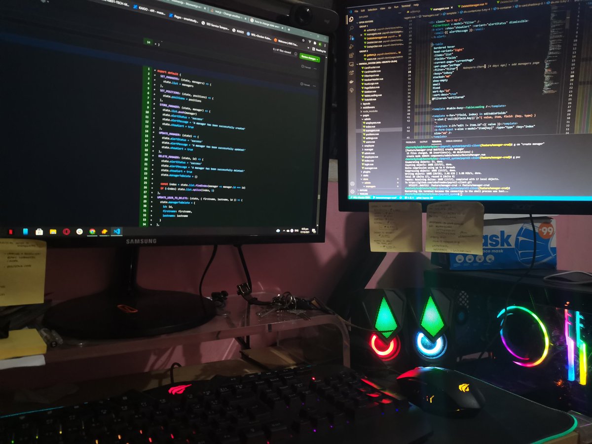 chestercolita's tweet photo. Day 11/100
Still finishing user management feature in my project with nuxt framework and laravel API
#100DaysOfCode #nuxt #vuejs #laravel #fullstack #hugeproject https://t.co/aj4VD2KhVg