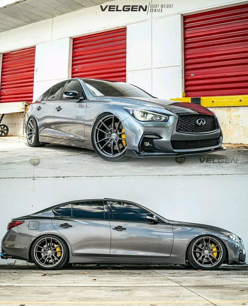 Velgen Wheels VF5. Gloss Gunmetal. 20x9.5 / 20x10.5 📸 @evol_media_ Q50#Owner @kozlow___ Price? Whatsapp +966 503 017 487 Your authorized @velgenwheels dealer GCC . #velgenwheels #velgensociety #velgenlightweightseries #infiniti #infinitiq50 #infin… instagr.am/p/CVIH9-YsWDp/