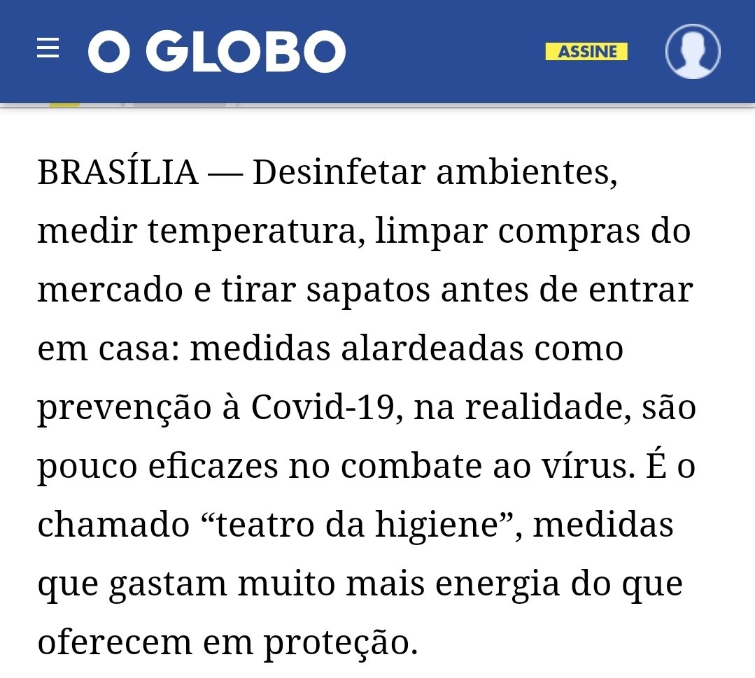 Canalhas: aterrorizaram a população, fizeram pessoas se sentirem culpadas, implementaram medidas sem qualquer respaldo científico, tiraram o bom senso da sociedade e agora zombam da cara dos outros chamando de TEATRO DA HIGIENE.