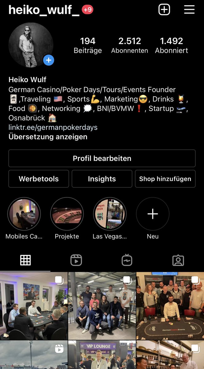 GermanPokerDays's tweet photo. Wir finden es spannend sich auch bei #Instagram zu vernetzen - Unsere Projekte #BusinessPokern und #GermanCasinoEvents sind auch vertreten! 

Kommentiere gerne mit deinem Instagram Profilnamen und wir können uns dort connecten 🤝

Mich persönlich findest Du unter heiko_wulf_ https://t.co/C1aw5QZ5n6
