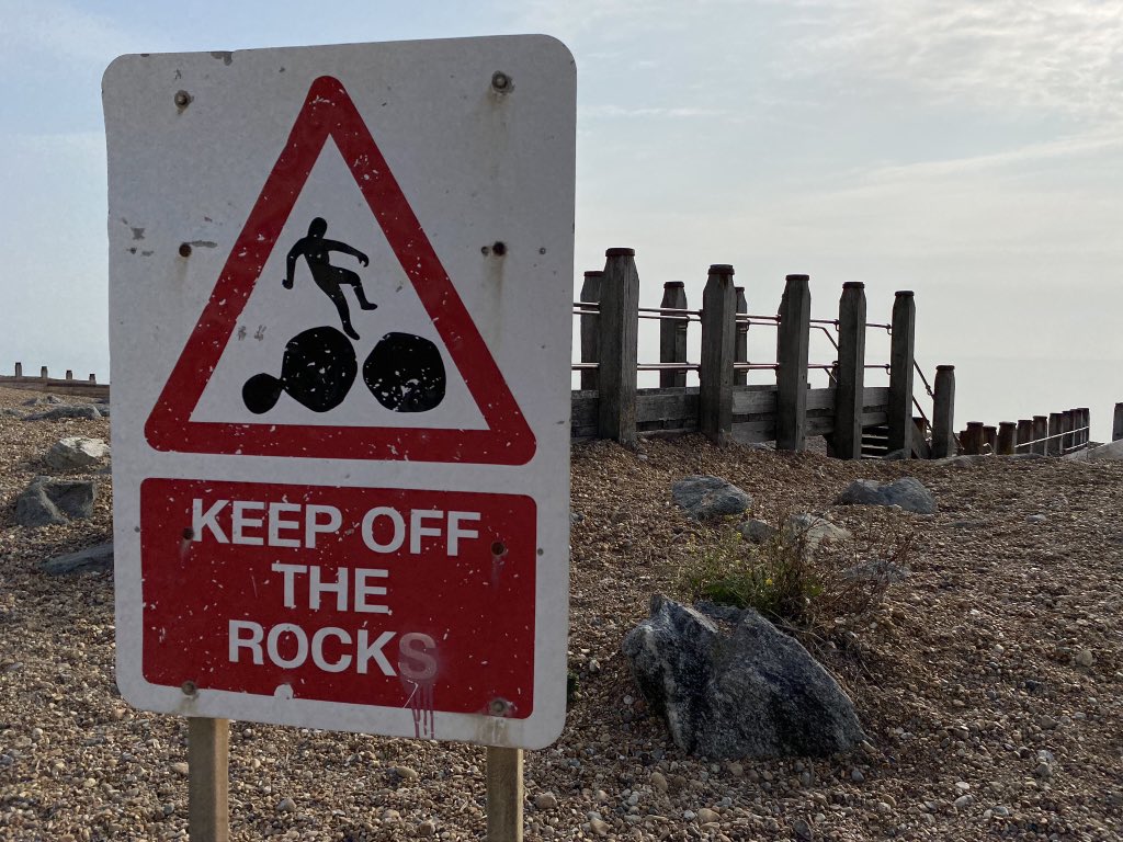 ALL the warning signs at the beach #fontsunday #seasidetypography <a href="/designmuseum/">the Design Museum</a> <a href="/jburnsdesign/">Justin Burns</a> #Eastbourne
