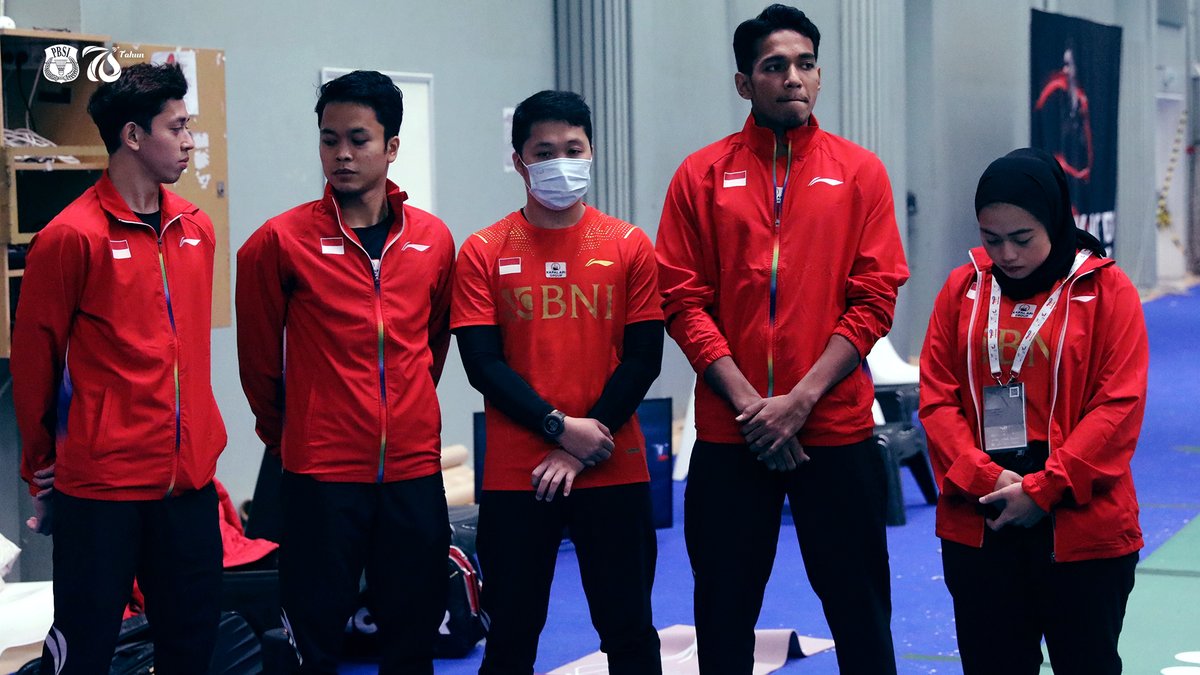 INABadminton's tweet photo. Satukan tekad, kuatkan doa.

INDONESIA BISA, INDONESIA JUARA

#BadmintonIndonesia #TUC2020 #ThomasCup #ThomasCup2020 #FinalThomasCup https://t.co/raDHofnHoz