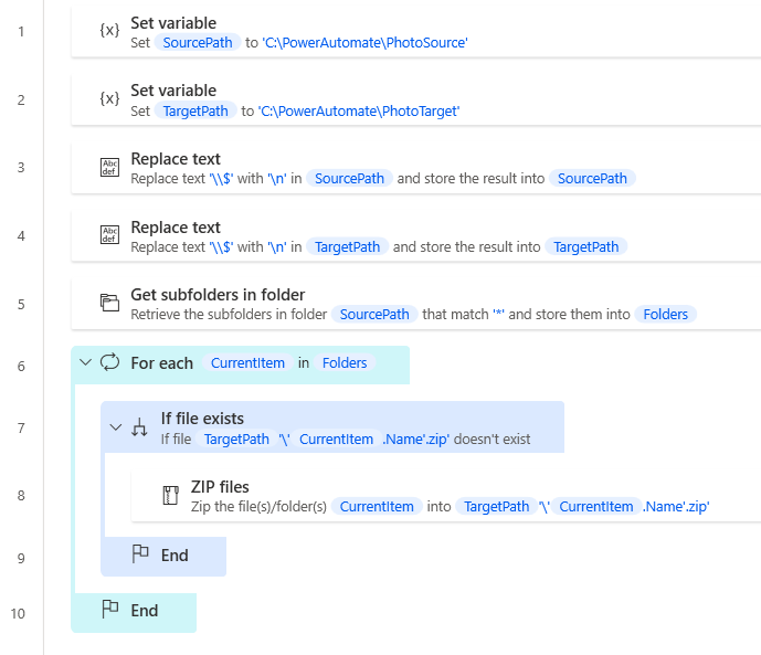Backup your photos and videos using password protected zip files

power.automate.gallery/backup-your-ph…