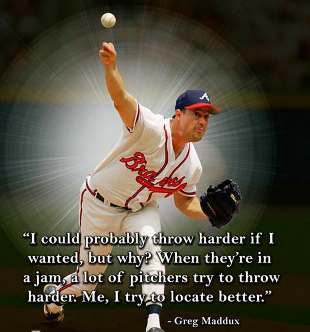 Who needs to hear this more ... young pitchers or young coaches recruiting young throwers?