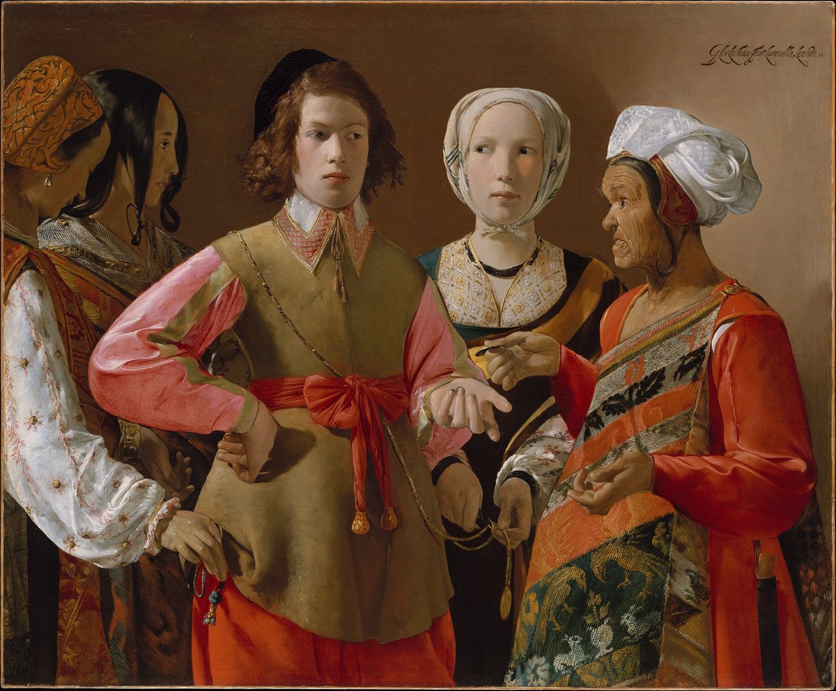 NotedPaintings's tweet photo. 𝐓𝐡𝐞 𝐅𝐨𝐫𝐭𝐮𝐧𝐞-𝐓𝐞𝐥𝐥𝐞𝐫
Georges de La Tour
probably 1630s

@metmuseum
#FortuneTeller #iloveart #fineart #followart https://t.co/8be2WNBdBc