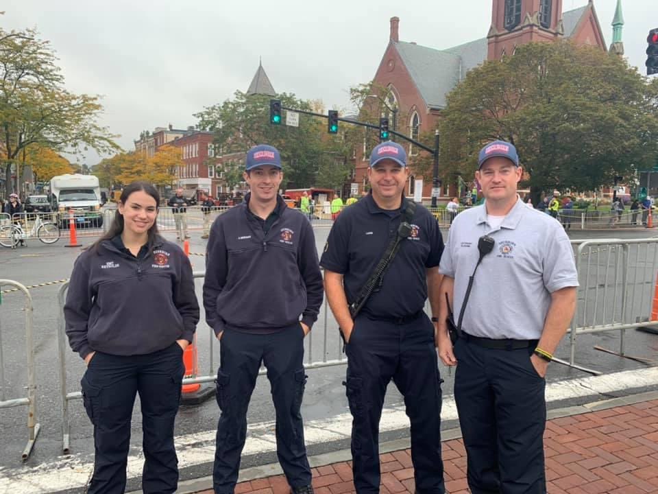Sherborn Firefighters were out in full force on Marathon Monday supporting our neighboring communities for the Boston Marathon. 

Sherborn Quint 1, Engine 4 &amp; Ambulance 1 were in Natick and Engine 6 was in Ashland to support coverage along the route.