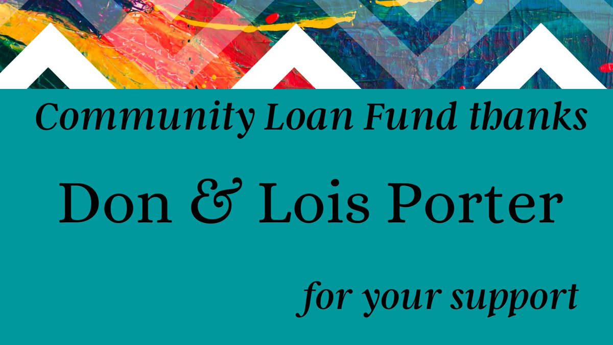 CommunityLoans's tweet image. The Community Loan Fund thanks Don & Lois Porter for your support. Thank you for joining the Honorary Committee for our October 21 Annual Event! #communitydeveloper Learn more & RSVP: bit.ly/3izHEoM