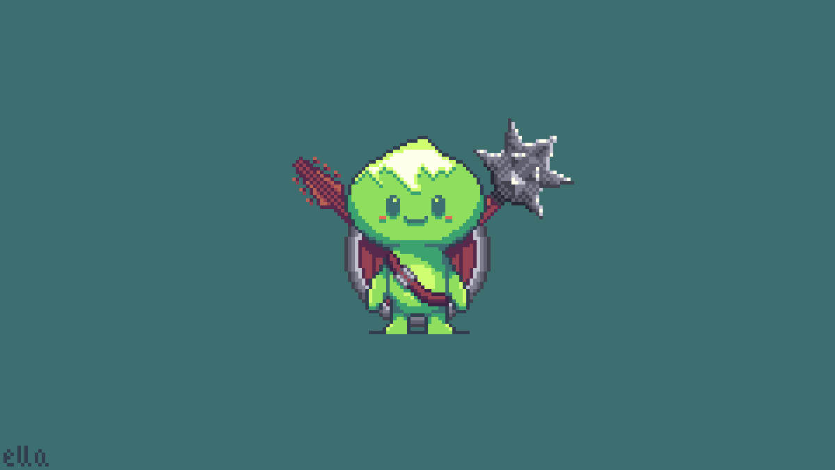 muococoa's tweet photo. My #RandomLoot for yesterday's pixel dailies was mace, shield, and a lute.
Dimensions: 128x128px
Color count: 16
Pixel daily count: 45
#pixelart #pixel_dailies #art #aseprite
@aseprite
@Pixel_Dailies https://t.co/r3zxfslg3o