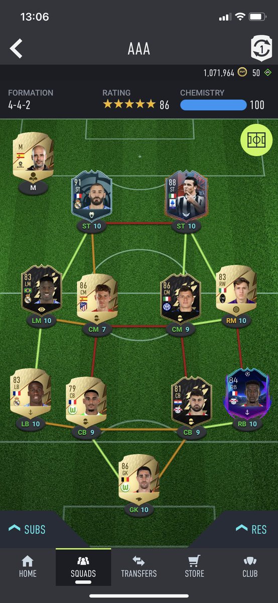 Tried to play div rivals with a cheap bpl team and just kept getting fisted by class teams, wanted to save up coins but that’s out the window so made this, just waiting on that inform chiesa to come out at some point hopefully 👊🏼