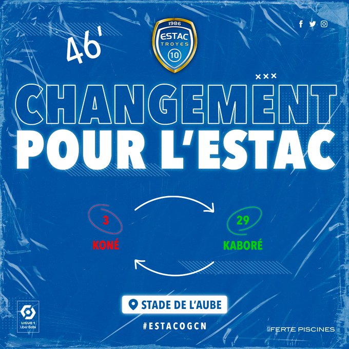 ⏱ 26 ’: 🔄
@Rami13officiel will make his debut with the Estac in @Ligue1UberEats ...