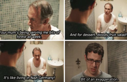 A typical father and son Chat #FridayNightDinner