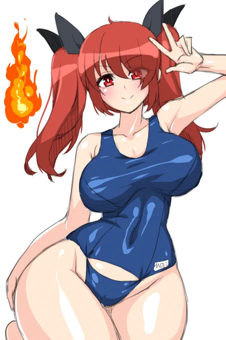 #秋だけどまだ全然暑いので水着絵再掲してもいい 