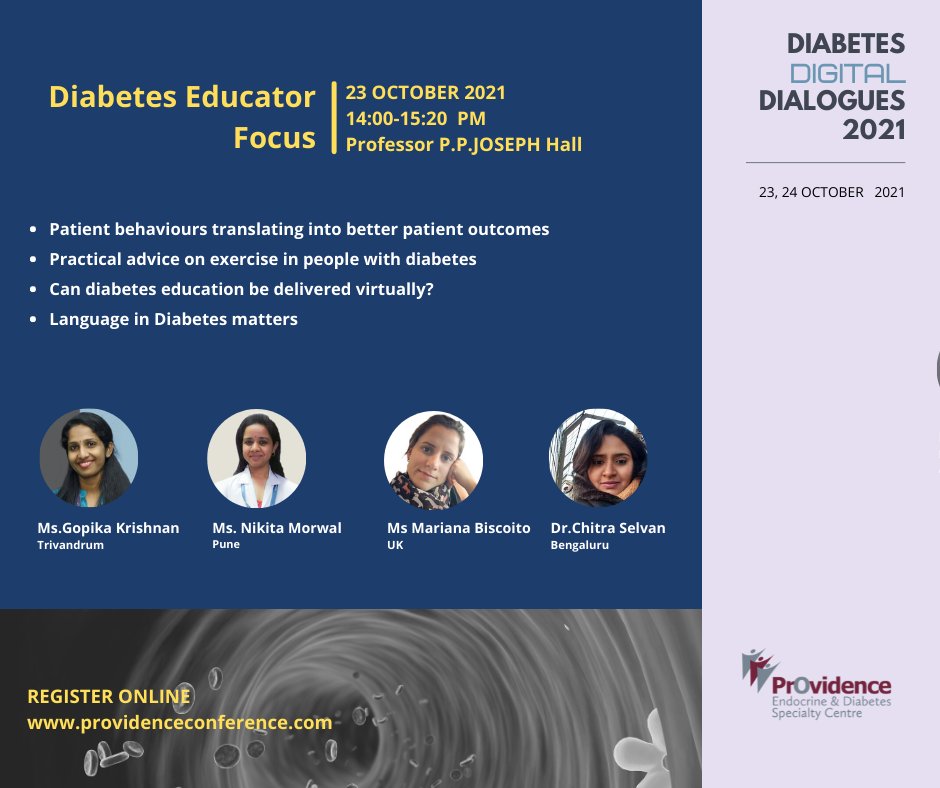 Only a week left for Diabetes Dialogues 2021. Join us and listen to <a href="/ChitraEndocrine/">Dr Chitra Selvan</a> &amp; <a href="/mfbisc8/">Mariana Biscoito 🌸🦋👒</a> as we discuss topics like virtual diabetes education and language in diabetes in addition to many other interesting topics. Register free at providenceconference.com