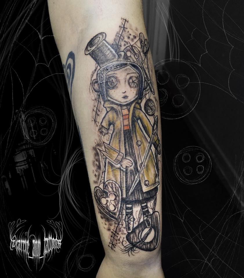 K. Brothers Studio on X: "Coraline piece done by @carrieanntattoo For bookings or to discuss your tattoo idea e-mail us on: k.brotherstudio@gmail.com #glasgow #glasgowtattoo #coraline #scotland #visitscotland #scottish #glasgowtattoo #glasgowcity https ...