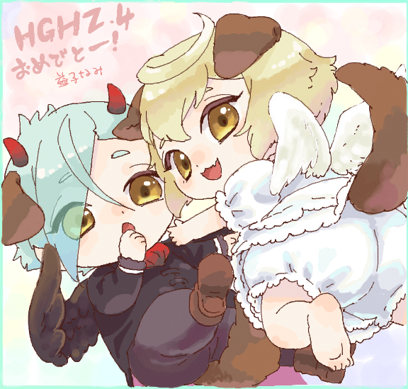 「ヒゲヒザッ4の絵茶で最高にべビベビな犬描きました 」|益子なみ🥞のイラスト