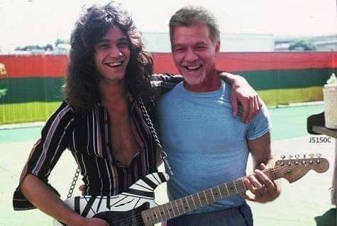JukeboxPaula's tweet image. #EVH #80s to #2020 Miss him. 
I don't know who made this photo, but this is awesome ❤🎸 #EddieVanHalen