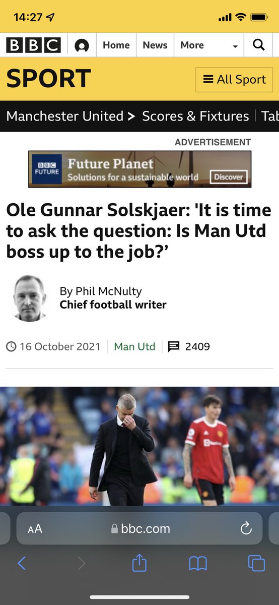 You lose for the first time after a record 29 away games without defeat - and the «experts» at @bbcfoot immediately…🤒🙈