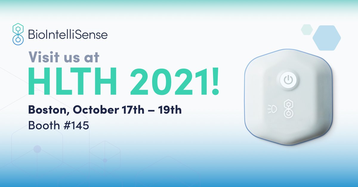 biointellisense's tweet image. We’re gearing up! Beginning at 5 p.m. ET, our exhibit booth will be live at  @HLTHEVENT 2021. Stop by to experience the #BioButton yourself and further discuss how #BioIntelliSense is ushering a new era of continuous health monitoring. 

 #HLTH2021 #Innovation #RPM #BIO