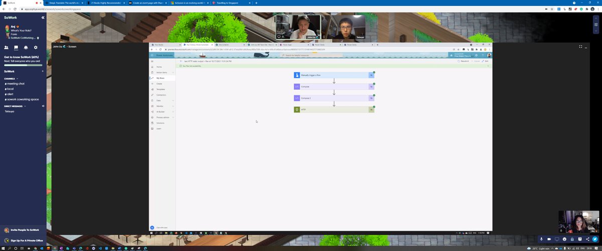 anjCerbolles's tweet image. When you have a free demo and sales pitch 😂 with @johnnliu about #FlowStudio and #PowerClarity at #SoWork 😍🤩 

@techan_k