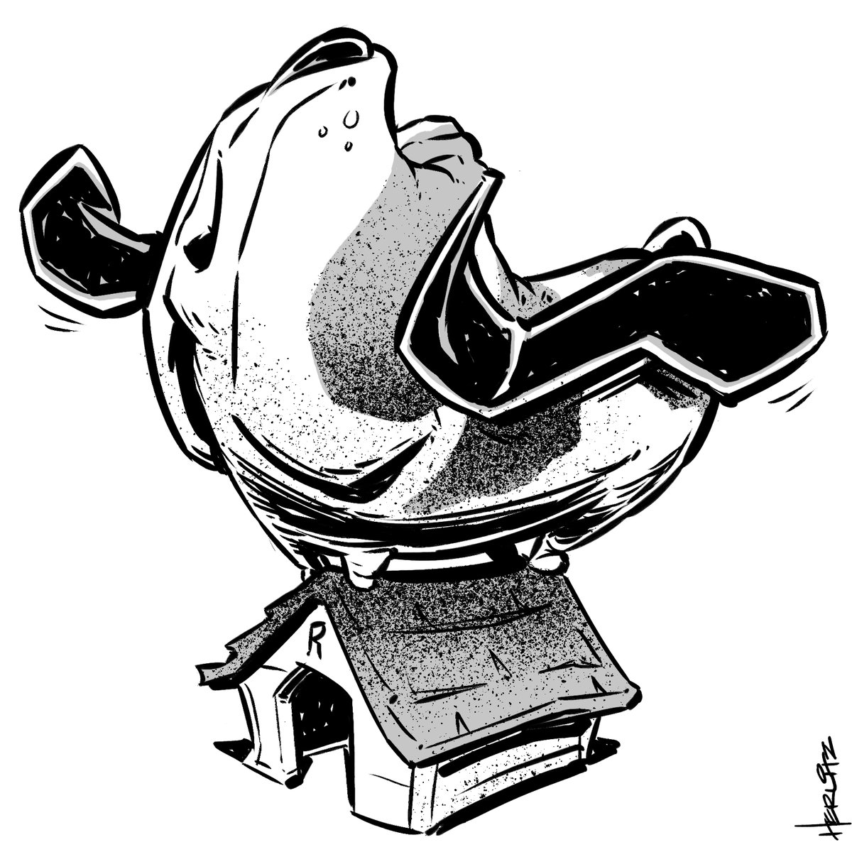 VolumeChicago's tweet photo. Inktober 13/31 | Roof
.
.
.
#inktober #inktober2021 #clipstudiopaint #ink #inking #cartoon #cartooning #characterdesign #sketch #illustration #conceptart #digitalart #digitalillustration #digitaldrawing #dog #roof #doghouse https://t.co/vfQNhW9VIQ