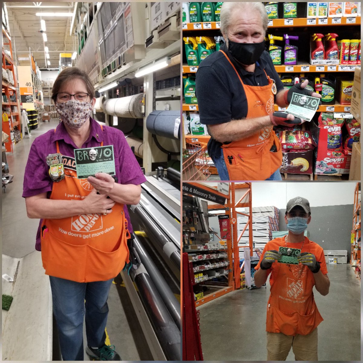 Spooky Bravos coming at ya! Big shout out to Wyatt, Doug, and Regena, who consistently help throughout the store and make customer service a top priority. Associates like these 3 are who make <a href="/Pearland6543HD/">PEARLAND HOME DEPOT 6543</a> a great store!
<a href="/AshleyW51904615/">Ashley Ward</a> <a href="/Jhans818/">Jonathan Barrera</a> <a href="/THDKevinL/">Kevin Lu</a>