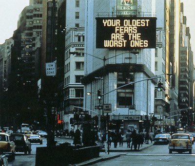 RT @haematiclove: Jenny Holzer, Public Art, Times Square, New York, 1982 https://t.co/38z1n5uEnb