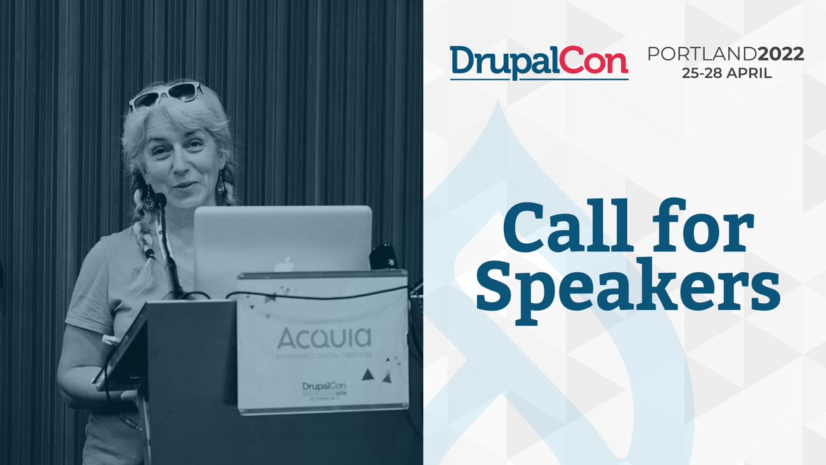 Calling all Drupal users, builders, marketers, and enthusiasts! Speaking at DrupalCon is an excellent way to build your reputation and network within the Drupal community. Learn more: bit.ly/3ng1SXF #DrupalConPortland